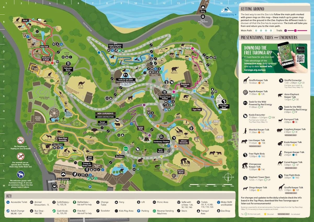 Taronga Zoo map