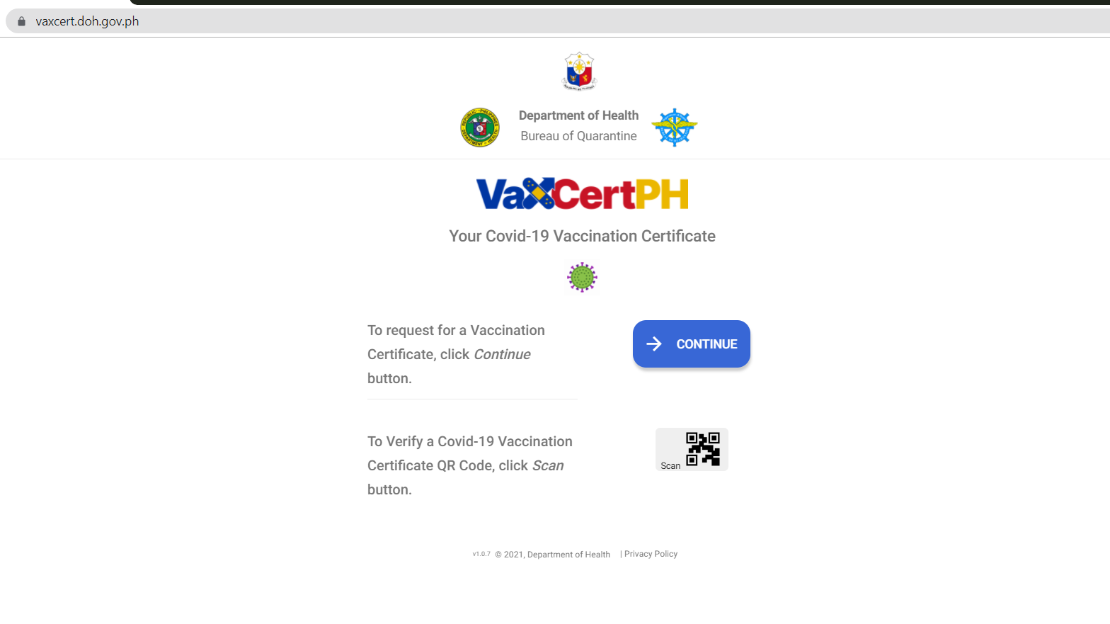 vaxcertph online portal