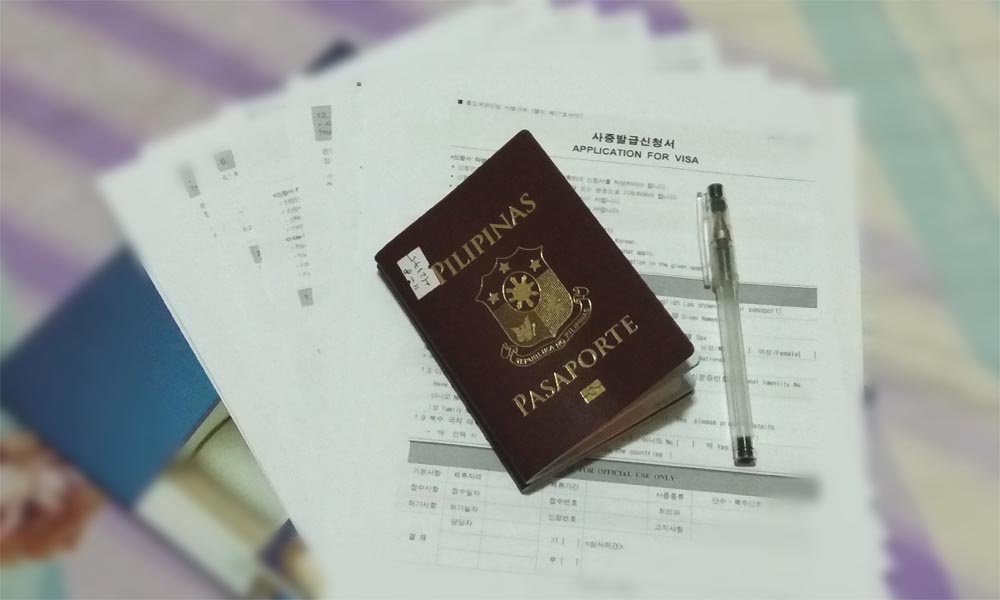 korean visa without itr