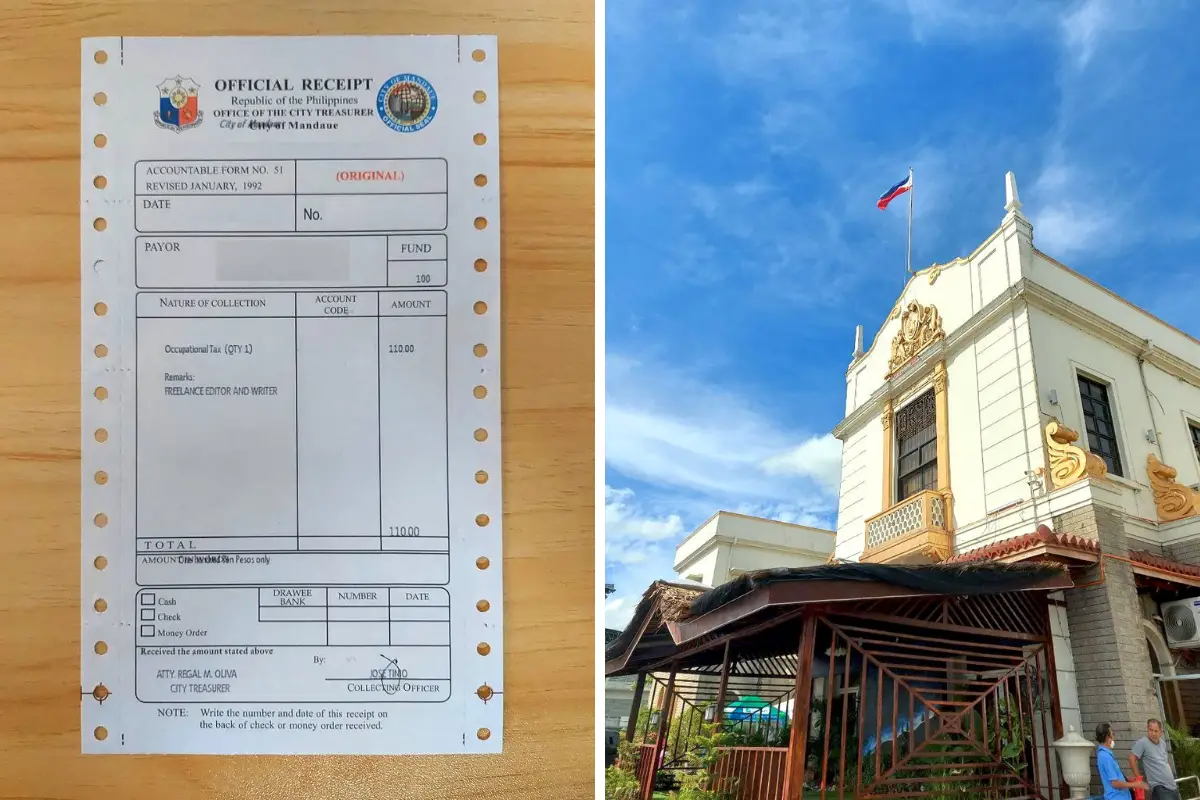 Occupational Tax Receipt - Mandaue City