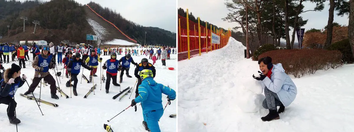 Elysian Ski Resort is one of the popular spots to experience winter in Korea