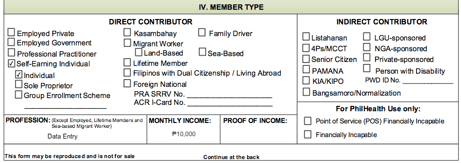 PhilHealth Member Data Record (MDR)