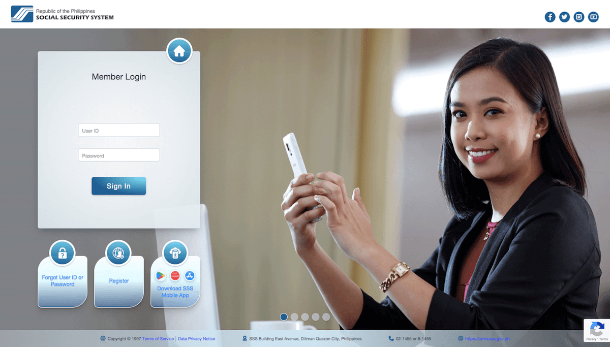 SSS member portal