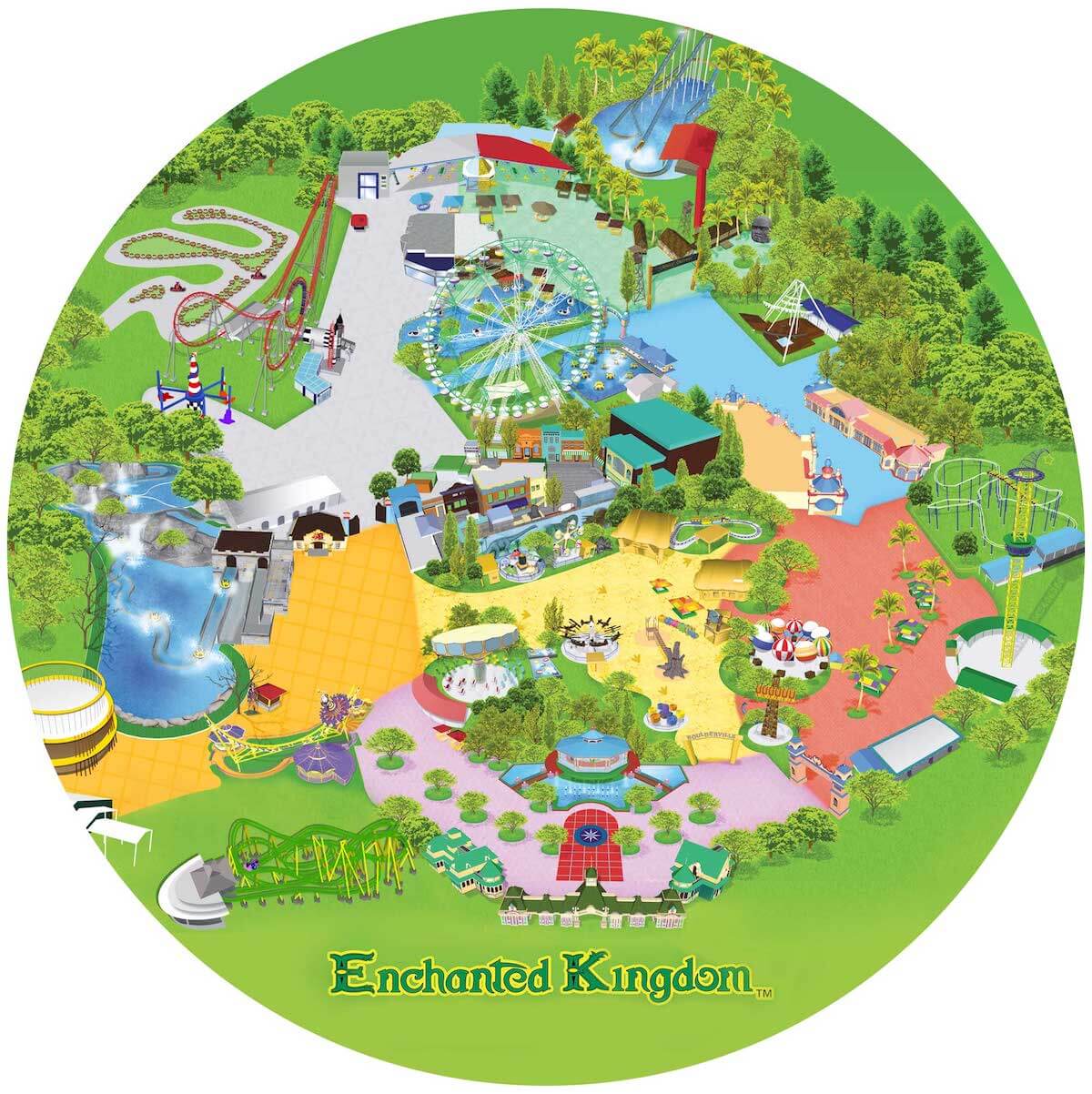 Enchanted Kingdom map