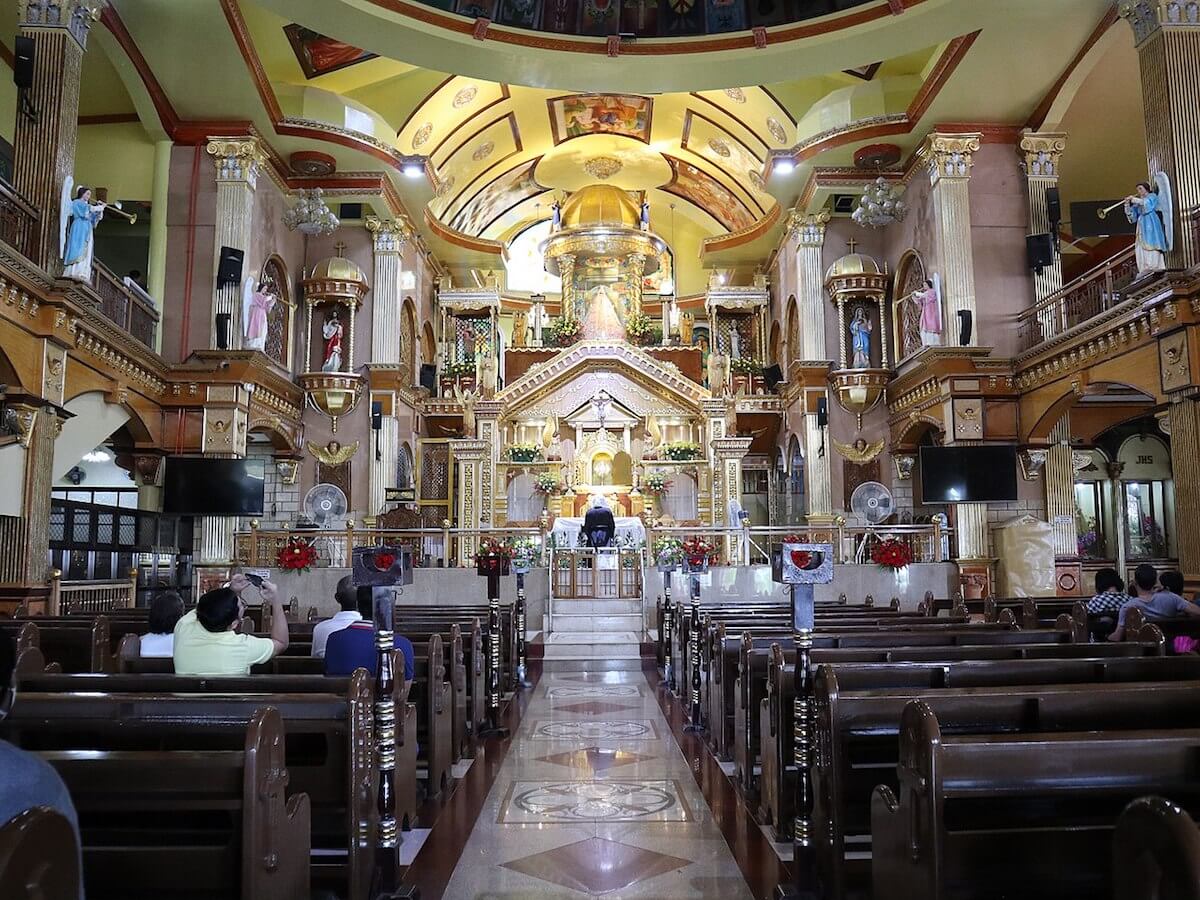 Simala Church interior