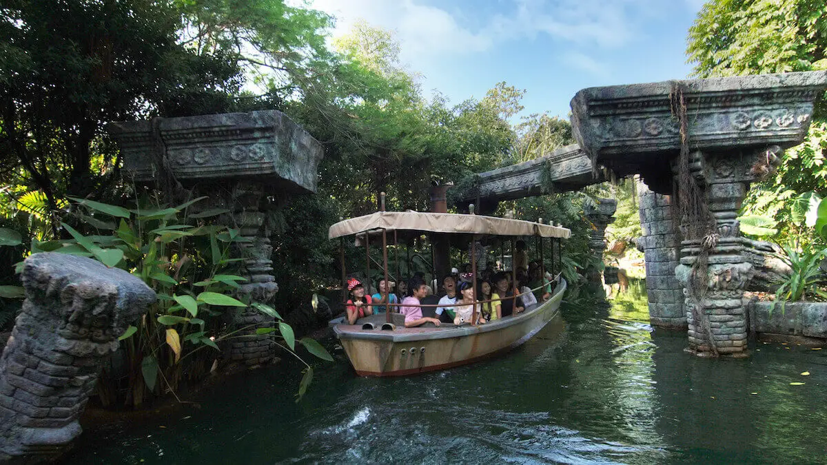 Jungle River Cruise is one of Hong Kong Disneyland's top rides