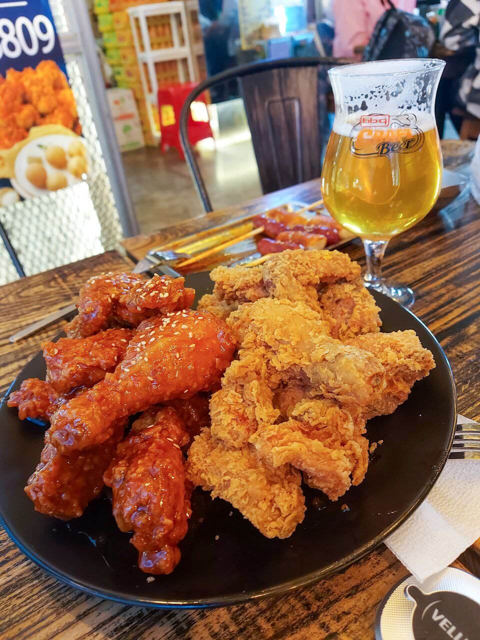 Korean fried chicken is one of the must-try Korean street food