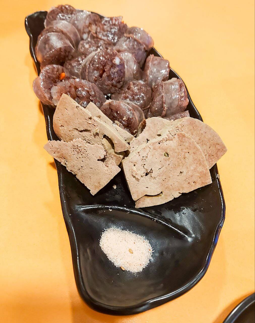 sundae or Korean blood sausage is one of the unique Korean street food