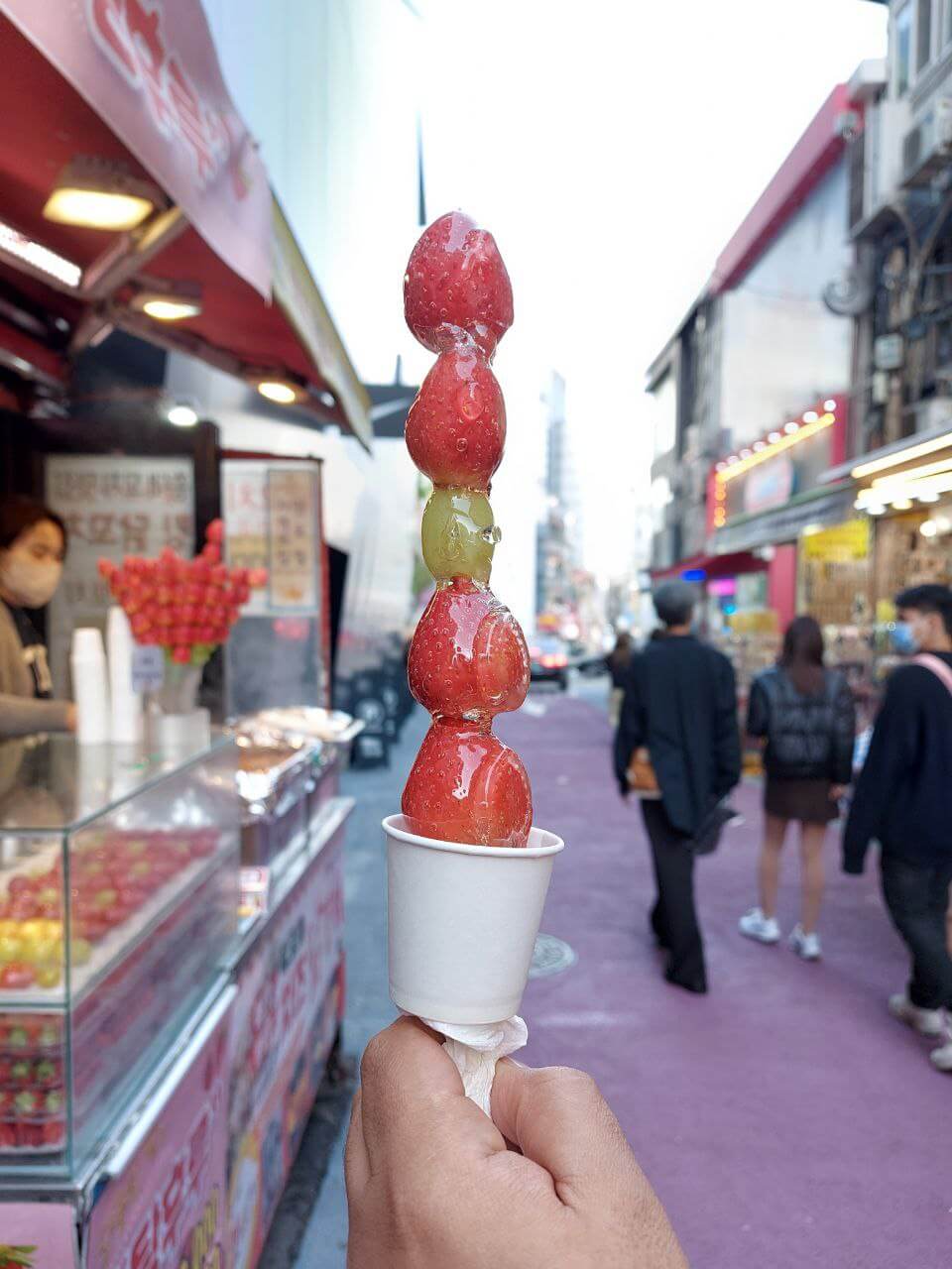 Korean street food in Hongdae