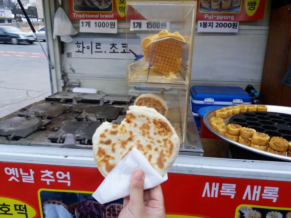 hotteok is one of the must-try Korean snacks