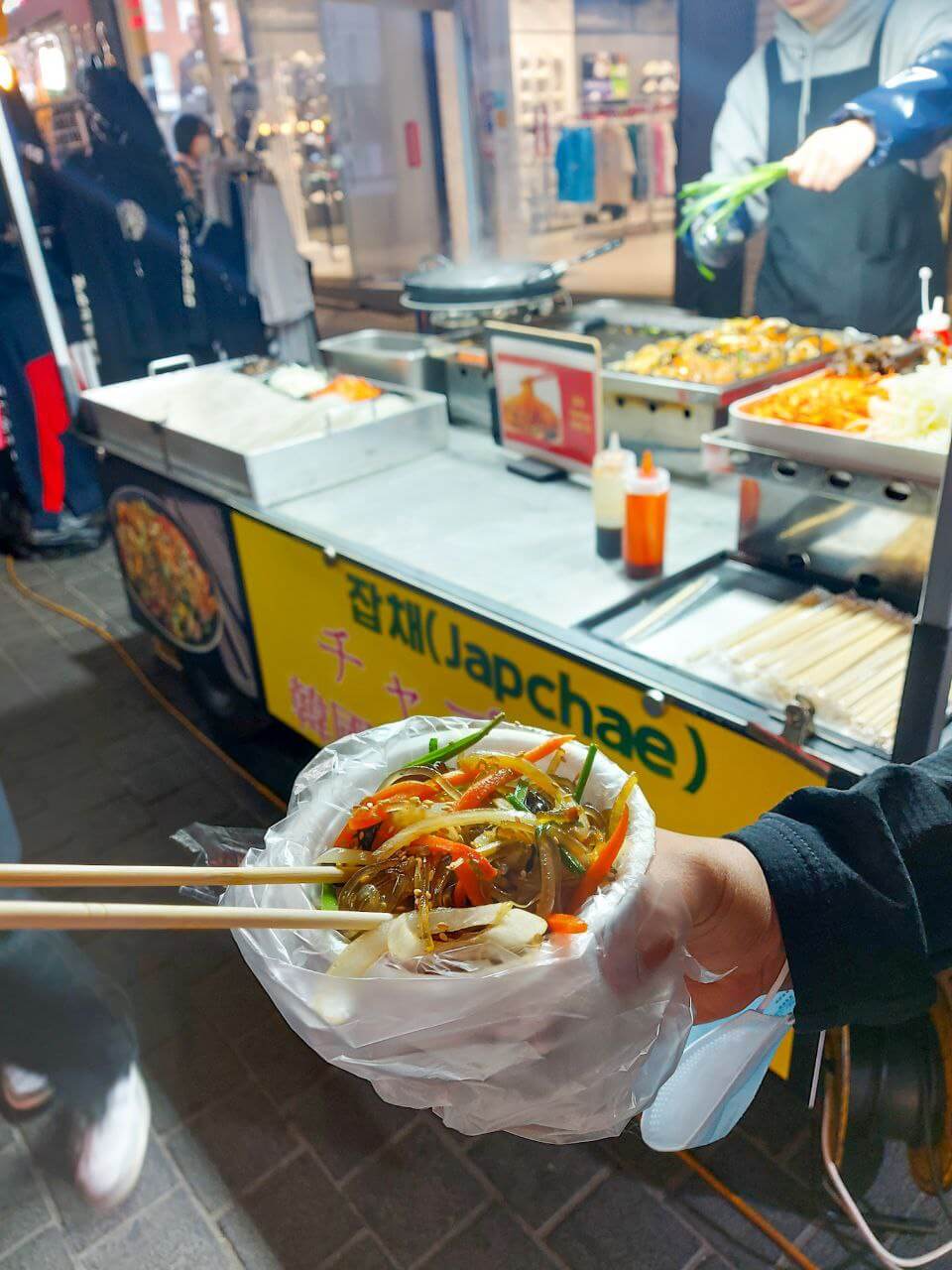 japchae is one of the best Korean street food