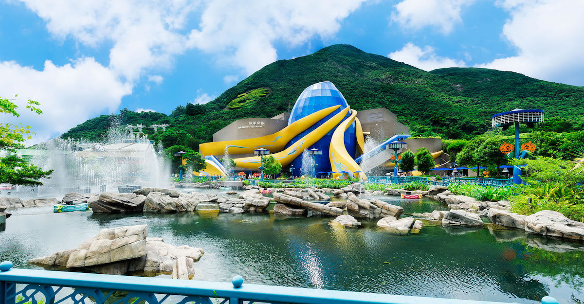 Ocean Park Hong Kong Grand Aquarium landscape