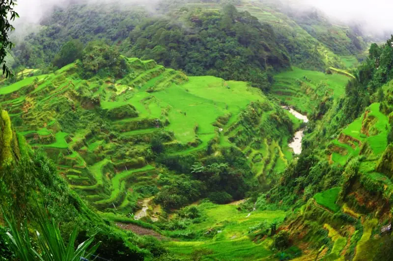 Banaue Rice Terraces is one of the famous Philippine tourist spots