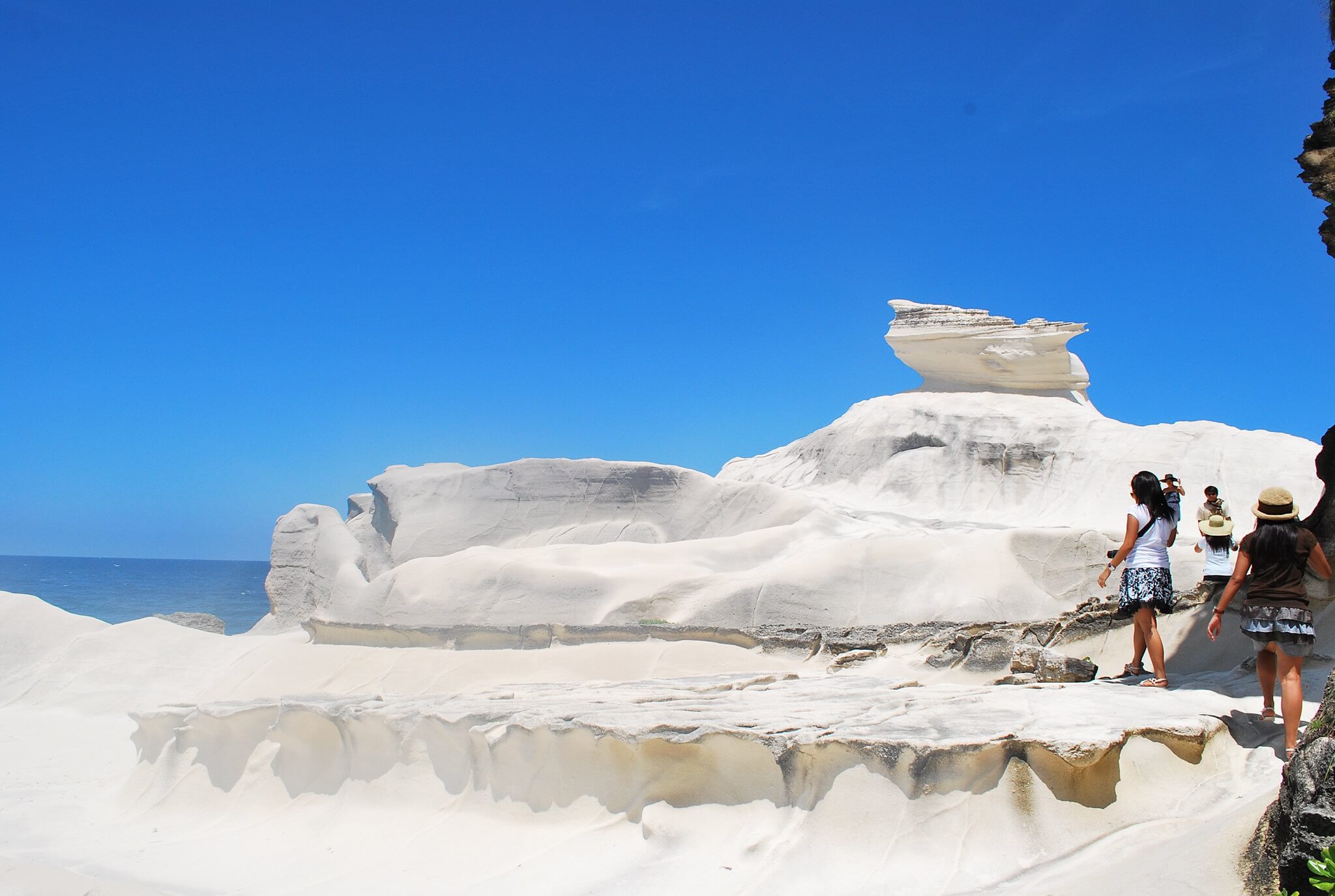 Kapurpurawan Rock Formation is one of the natural attractions in Ilocos Norte