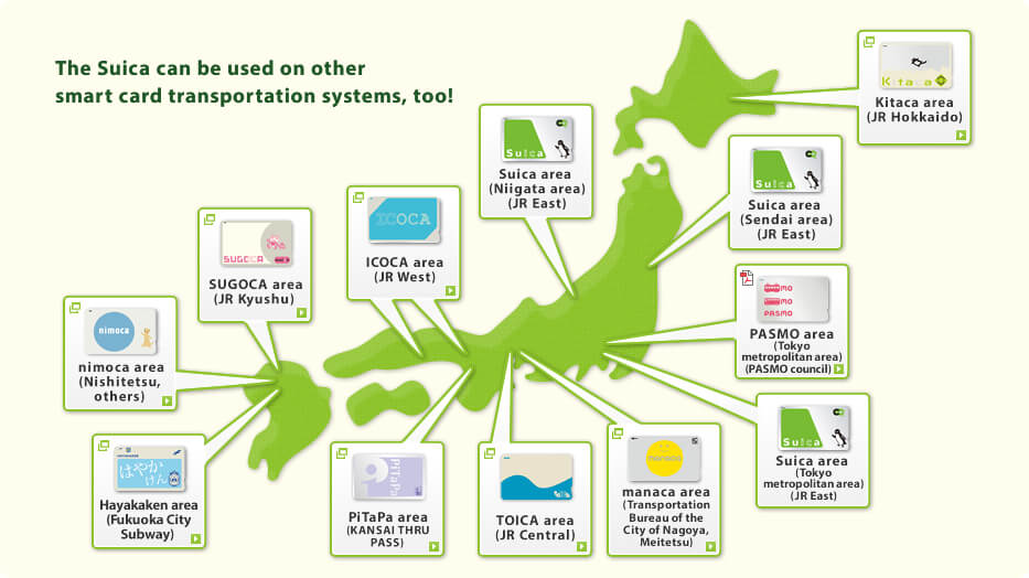 Suica Card Map