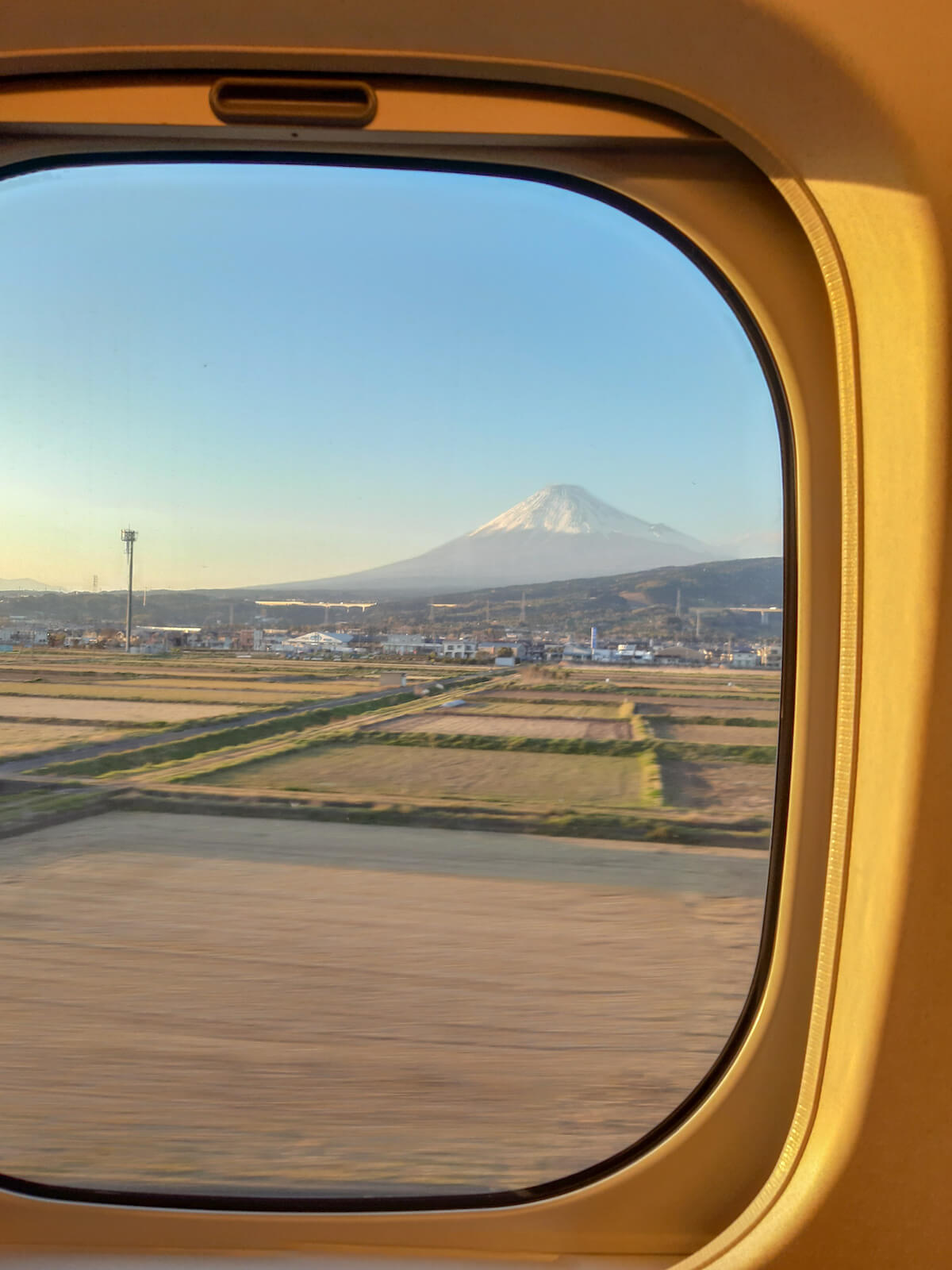 View of Mt. Fuji from our Shinkansen (Osaka to Tokyo)