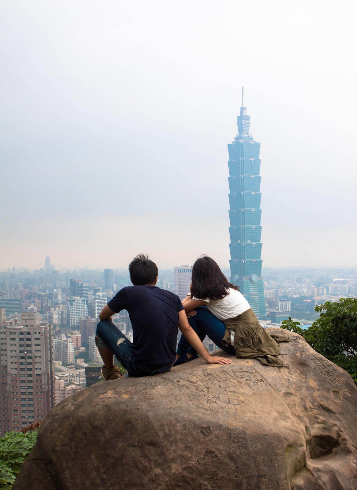 View of Taipei 101 from Elephant Mountain