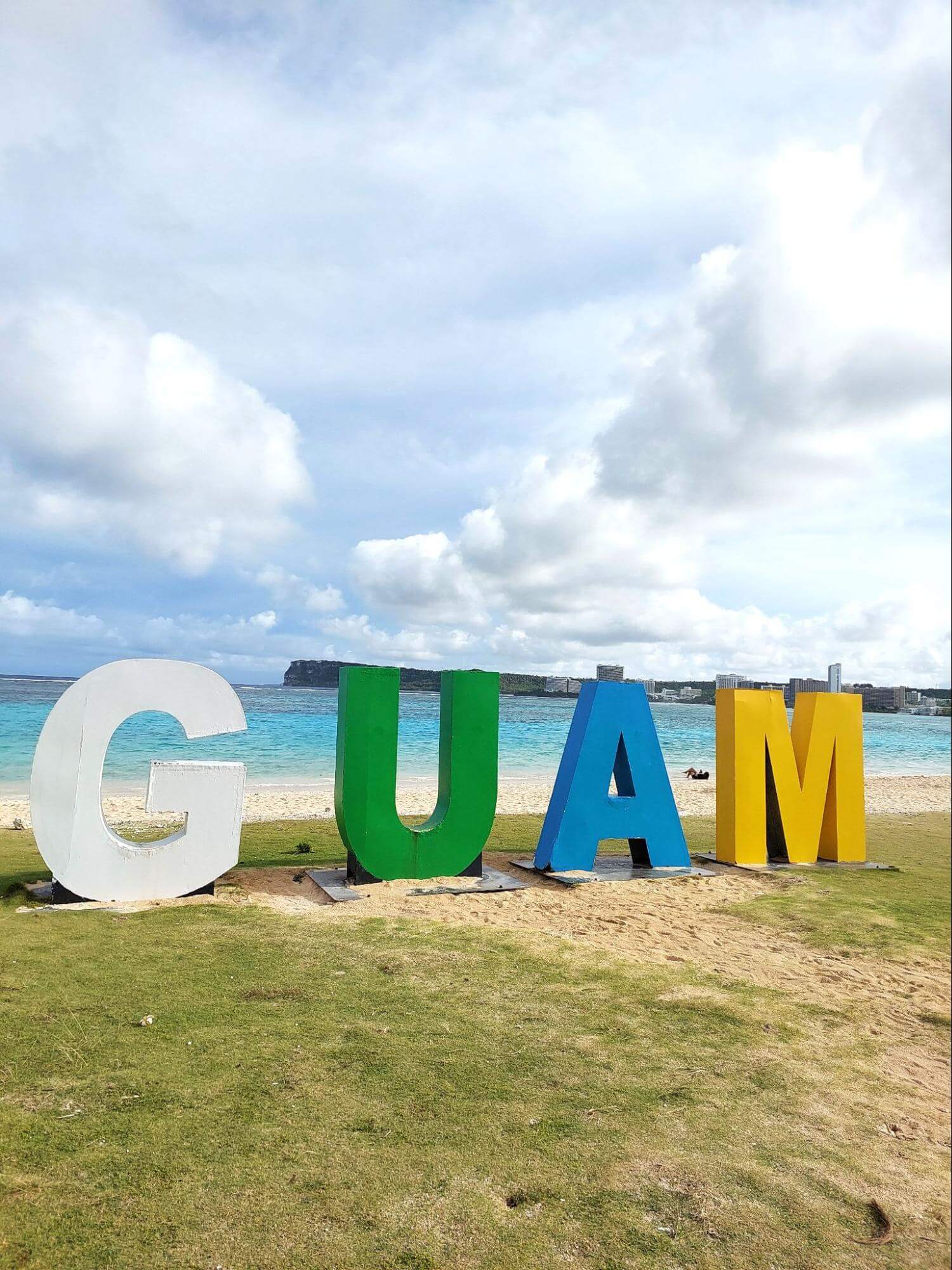 Guam sign at Ypao Beach