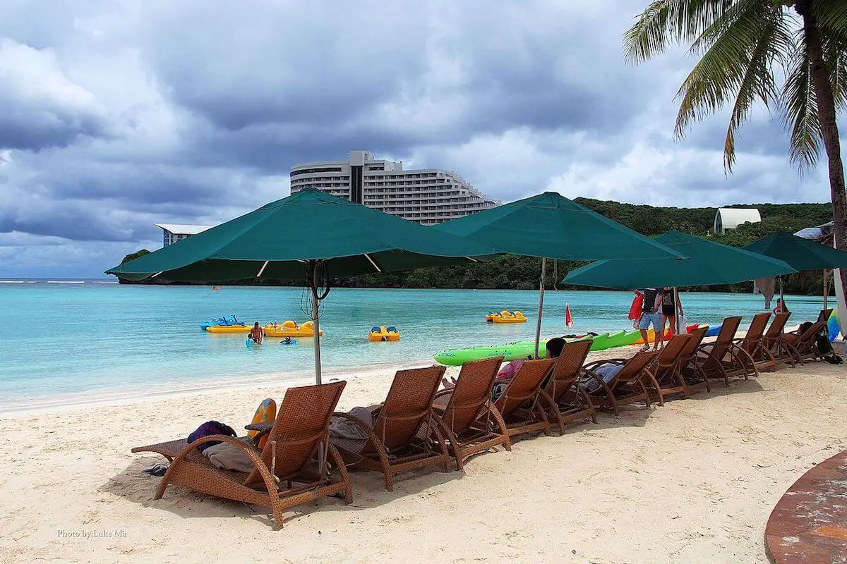 Westin Resort beach in Tumon Bay, Guam