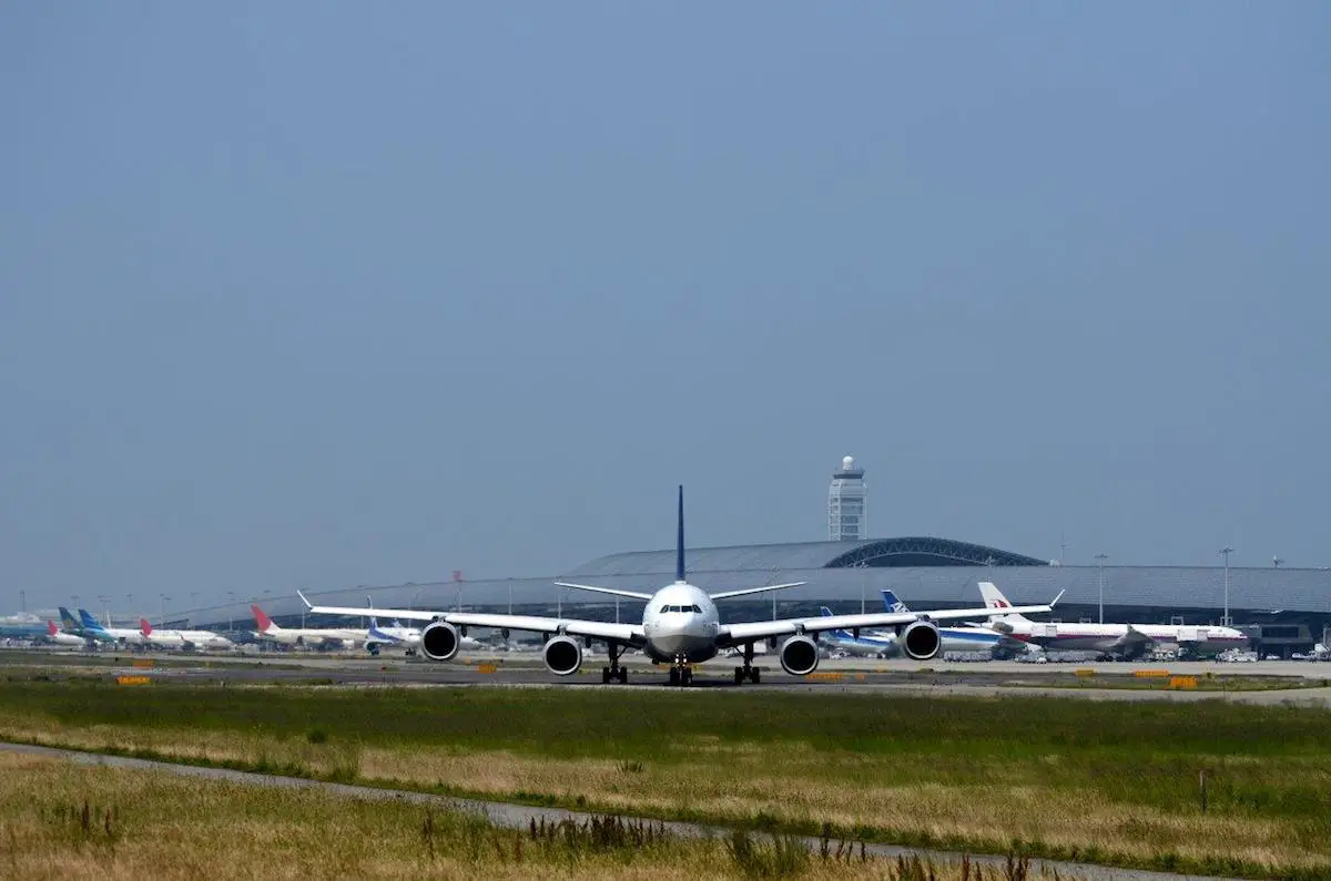 Airplanes at Kansai International Airport