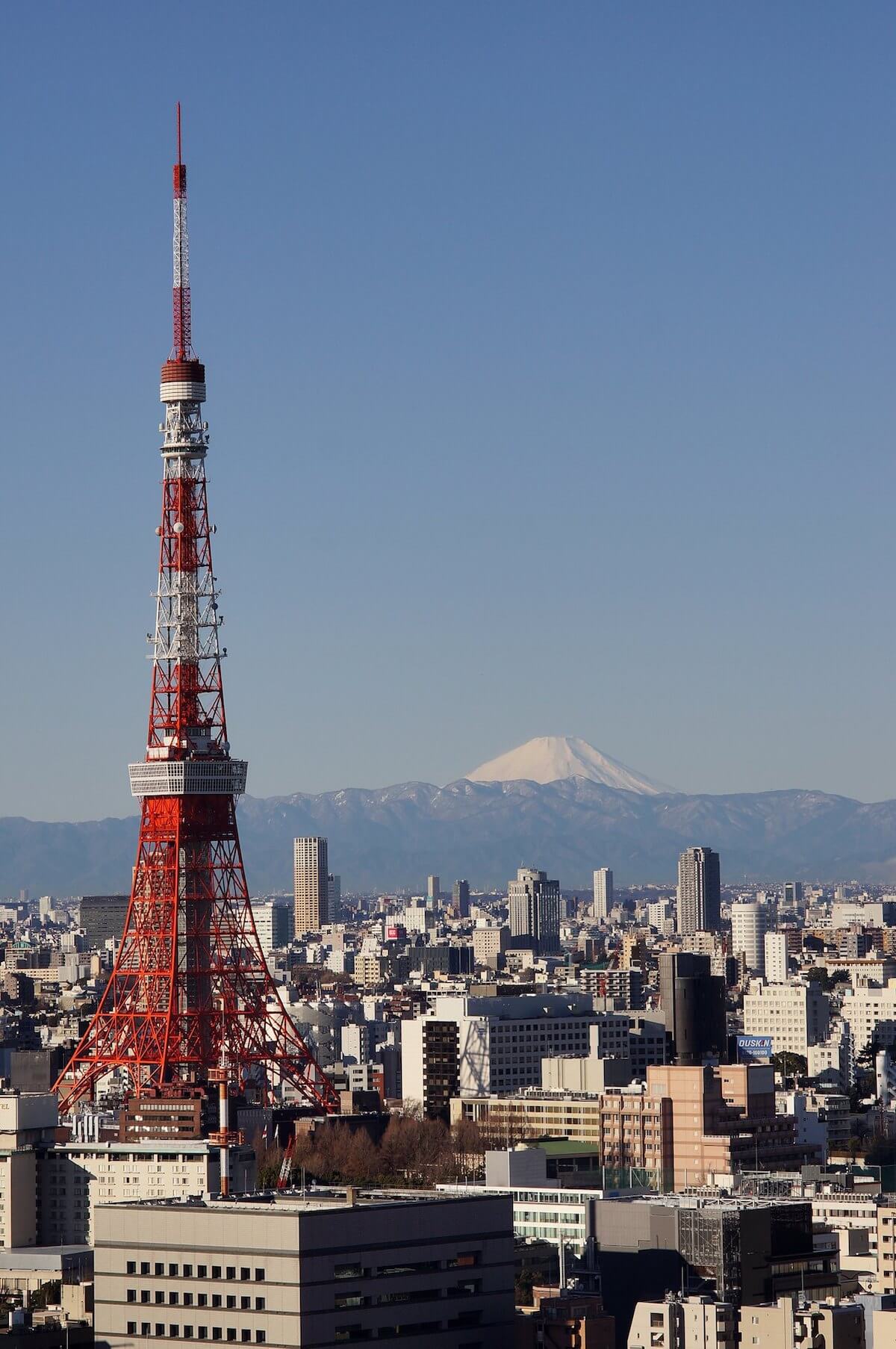 Tokyo Tower and Mt. Fuji