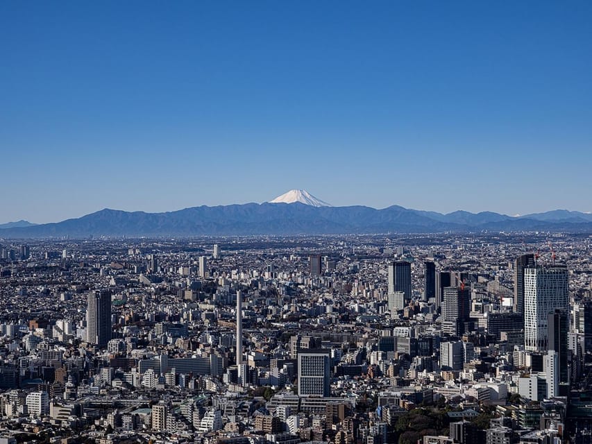 View of Mount Fuji from Roppongi Hills Mori Tower