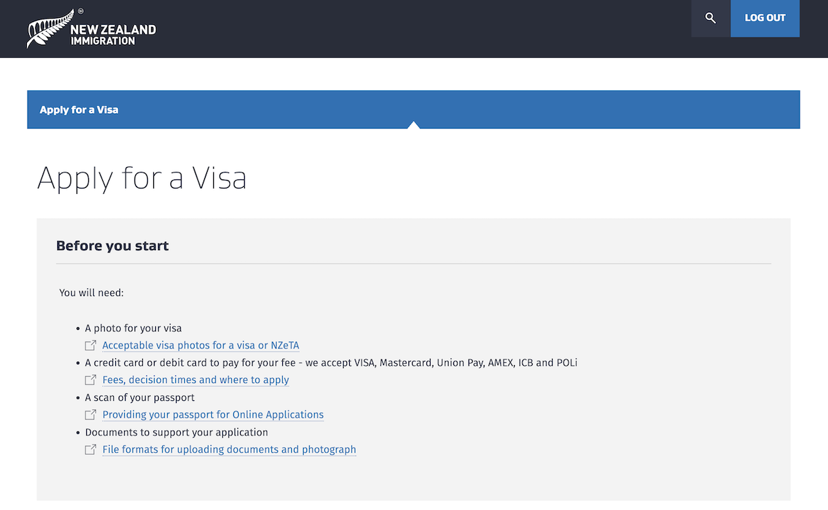 New Zealand Immigration - Apply for a Visa