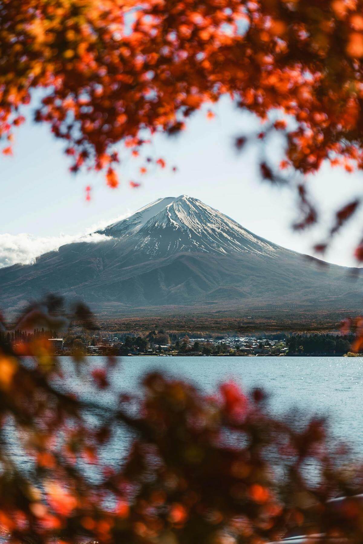 View of Mt. Fuji from Lake Kawaguchi