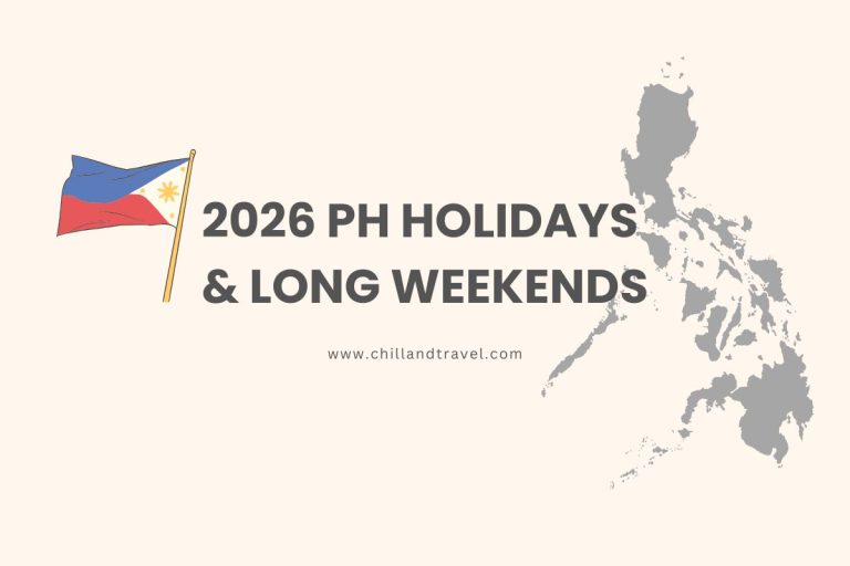2026 Philippine Holidays & Long Weekends Calendar to Plan Your Vacations