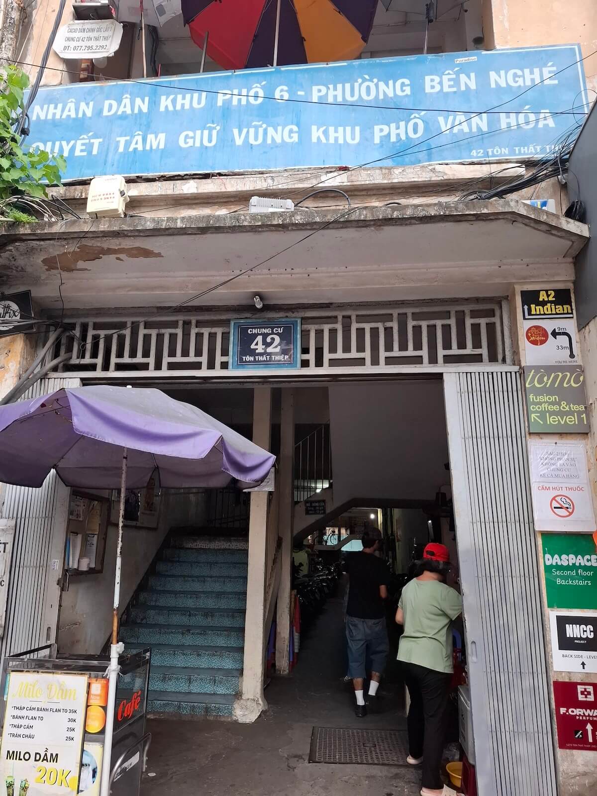 A Taste of Saigon building passage
