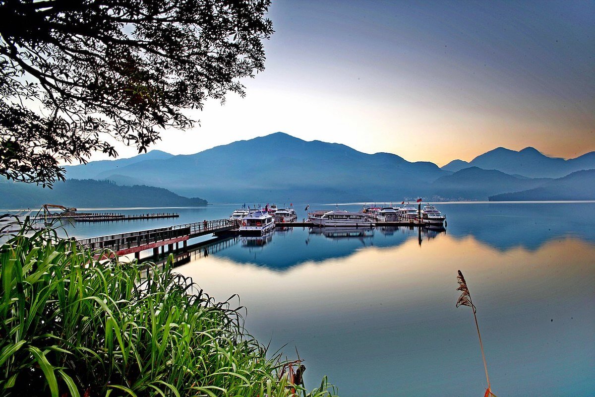 Sun Moon Lake is one of the best places for Taiwan autumn foliage