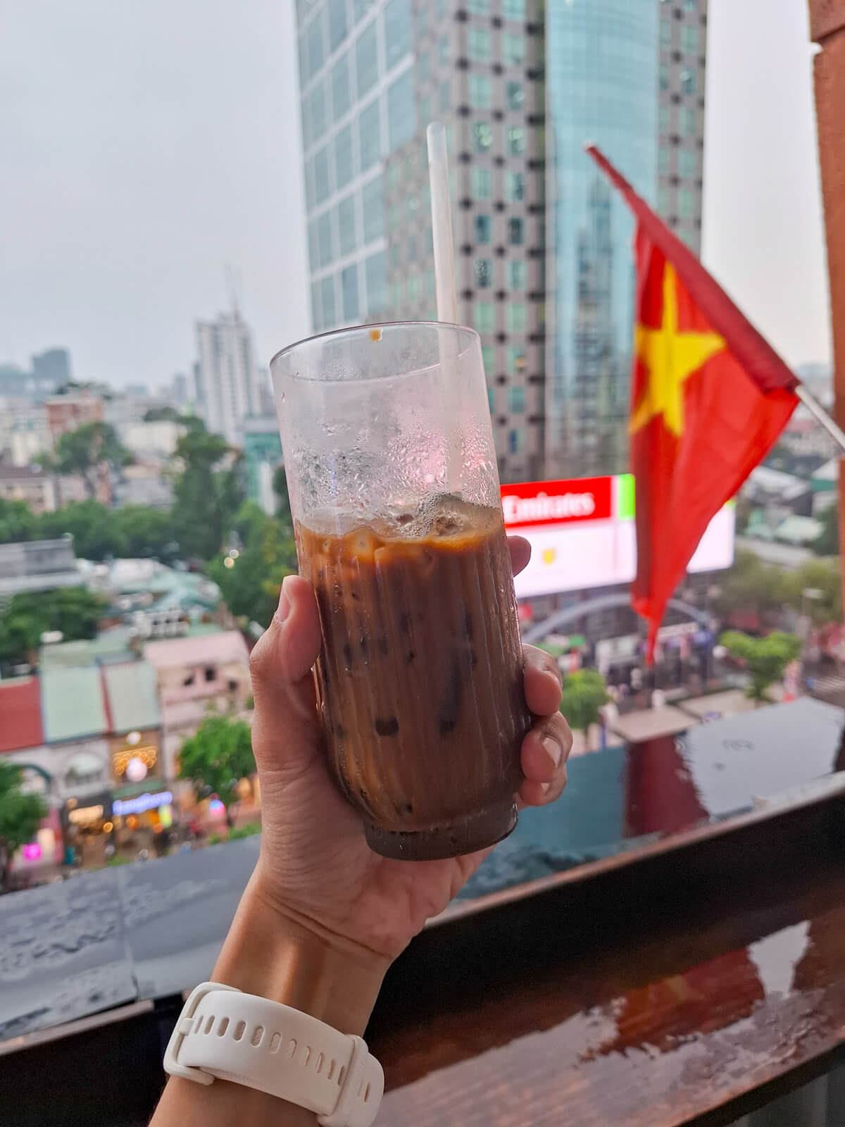 Vietnamese coffee at 1971s of The Cafe Apartment in Saigon
