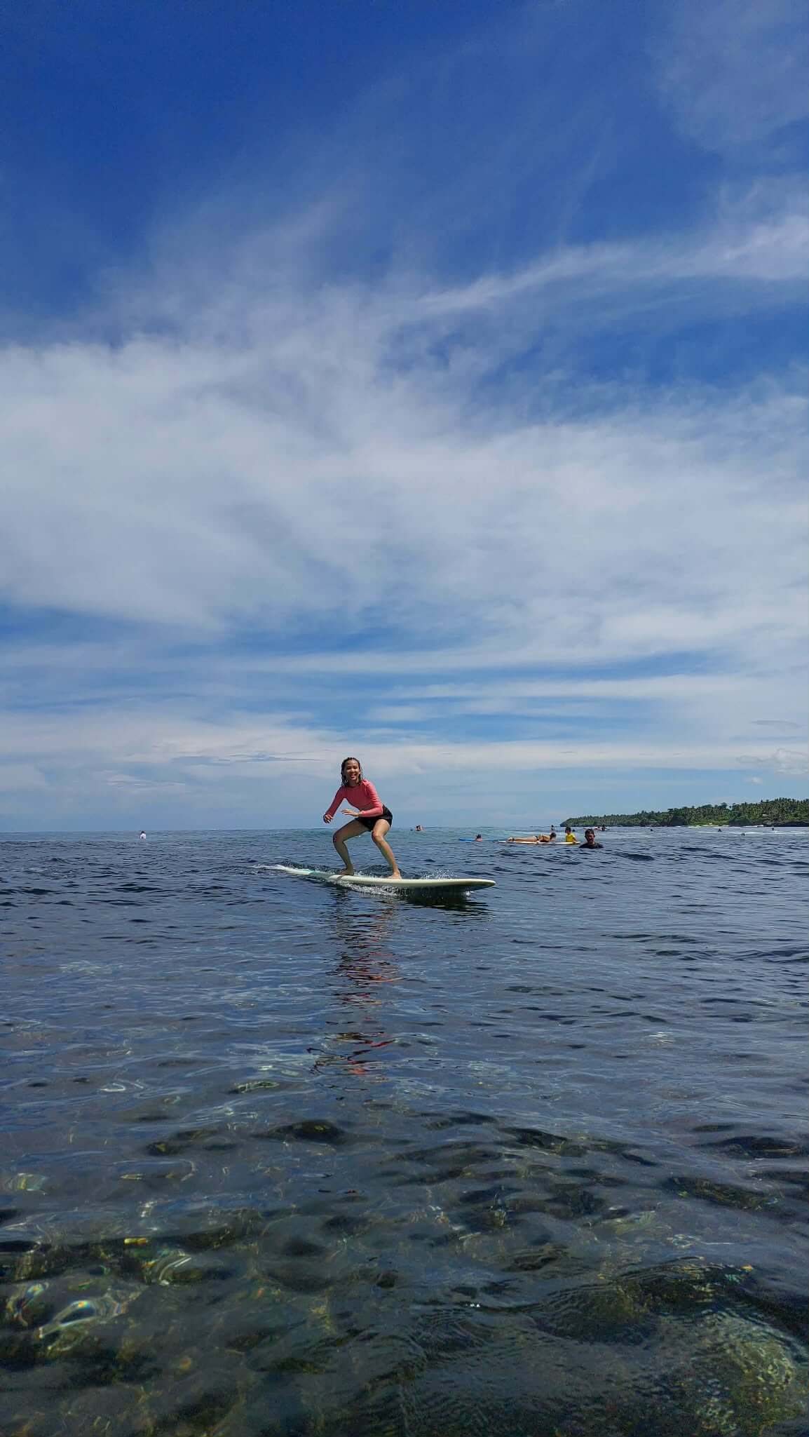 Surfing a Pacifico Beach