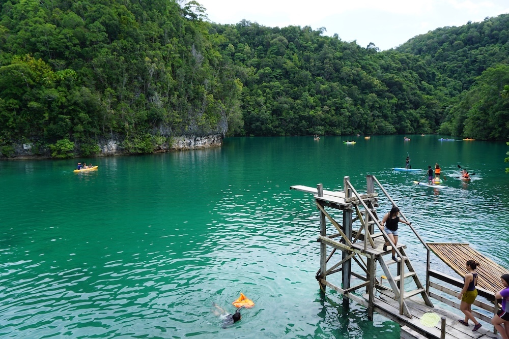 Sugba Lagoon is one of the best tourist spots in Siargao Island for nature lovers