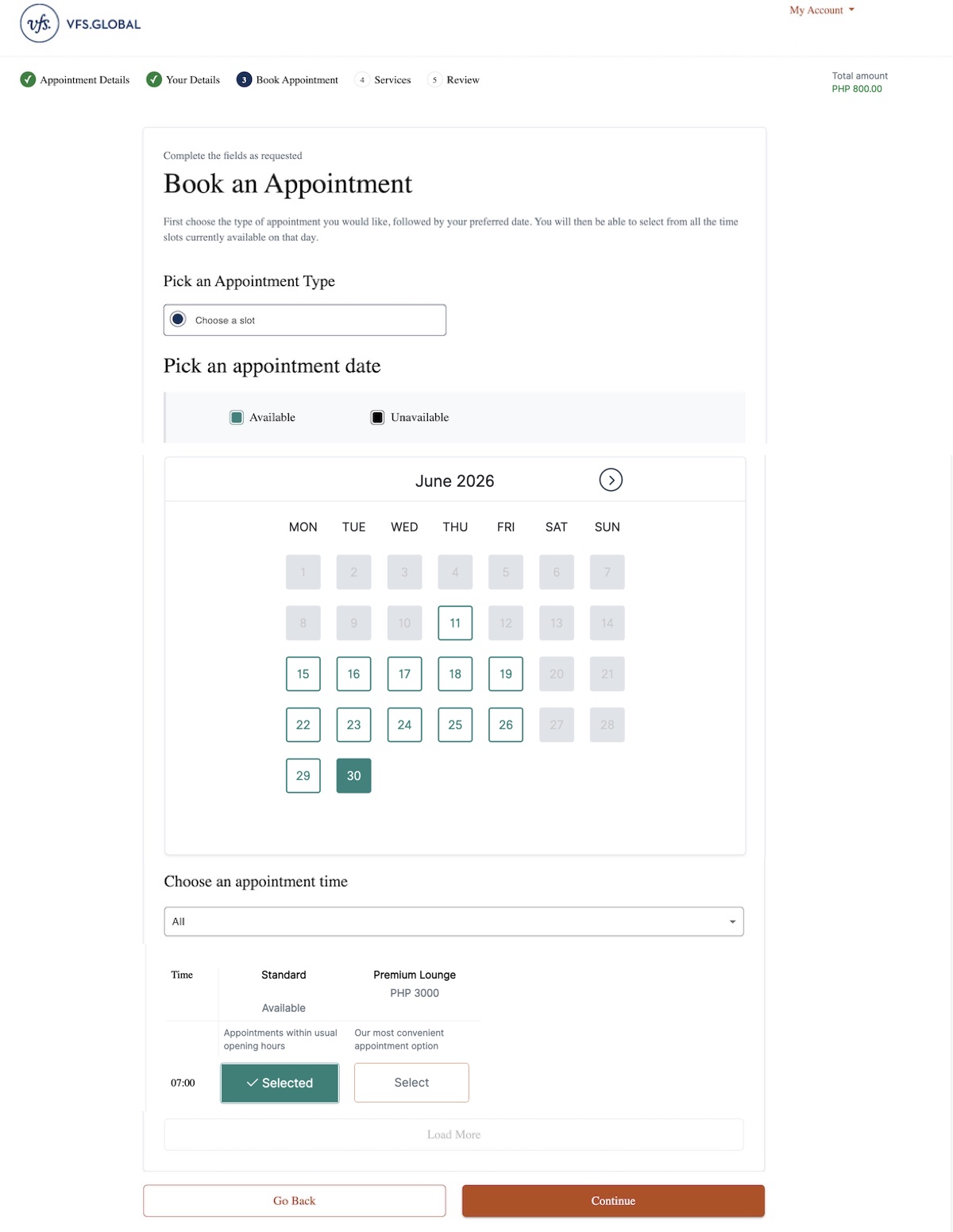 JVAC by VFS Global - Book Appointment