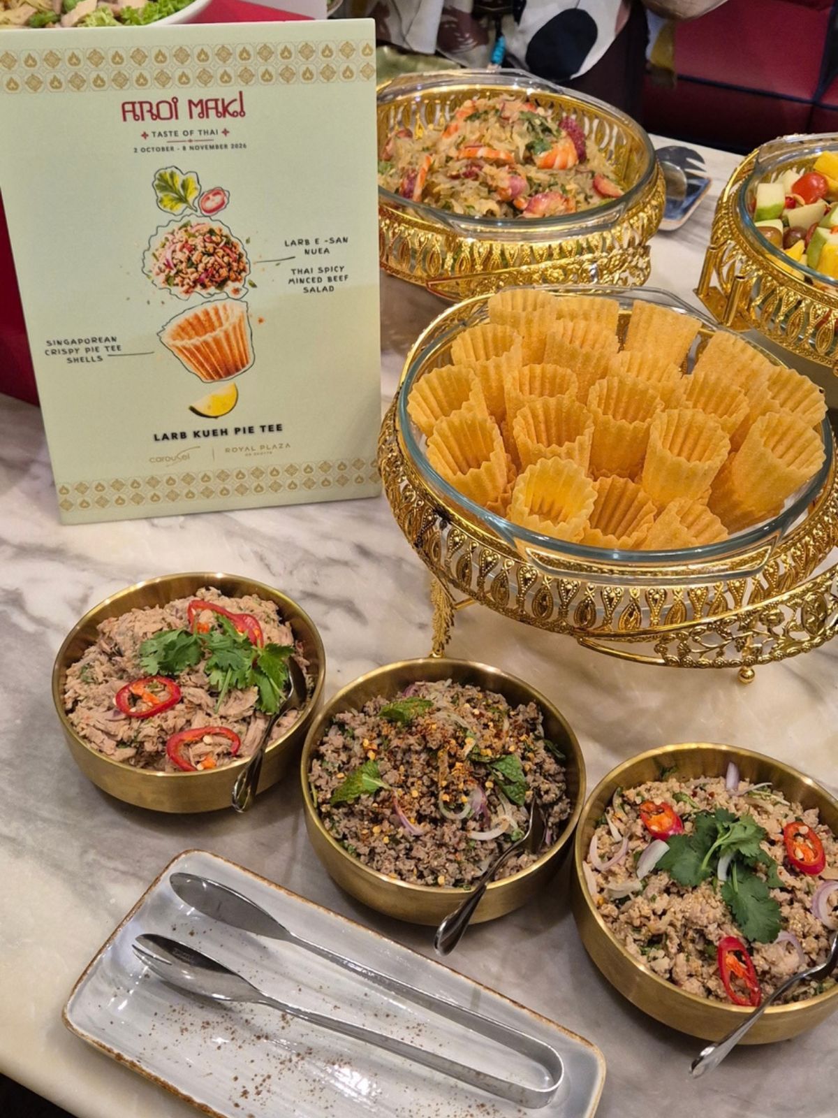 AROI MAK! Taste of Thai at Carousel - Larb Kueh Pie Tee