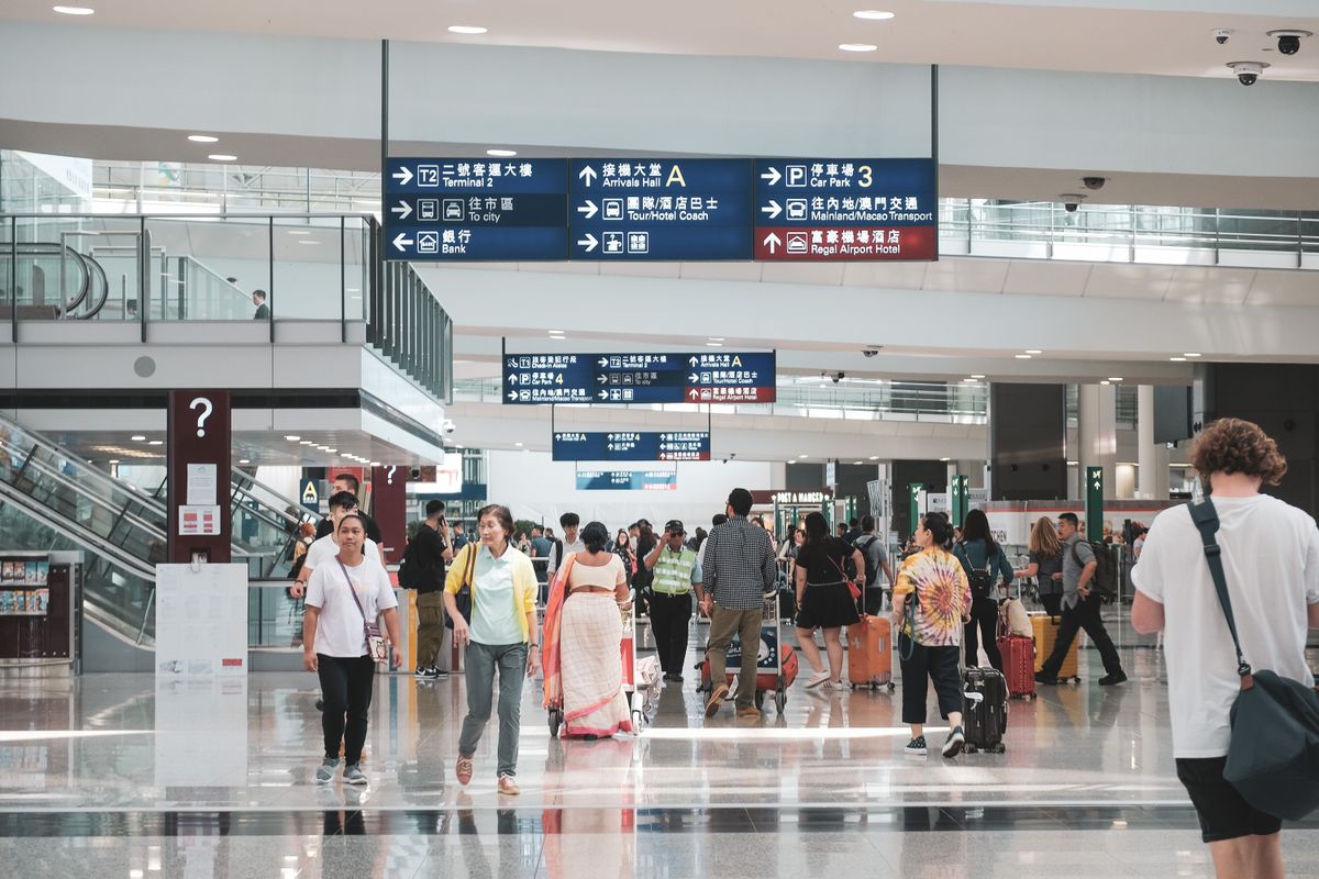 Hong Kong Airport terminal